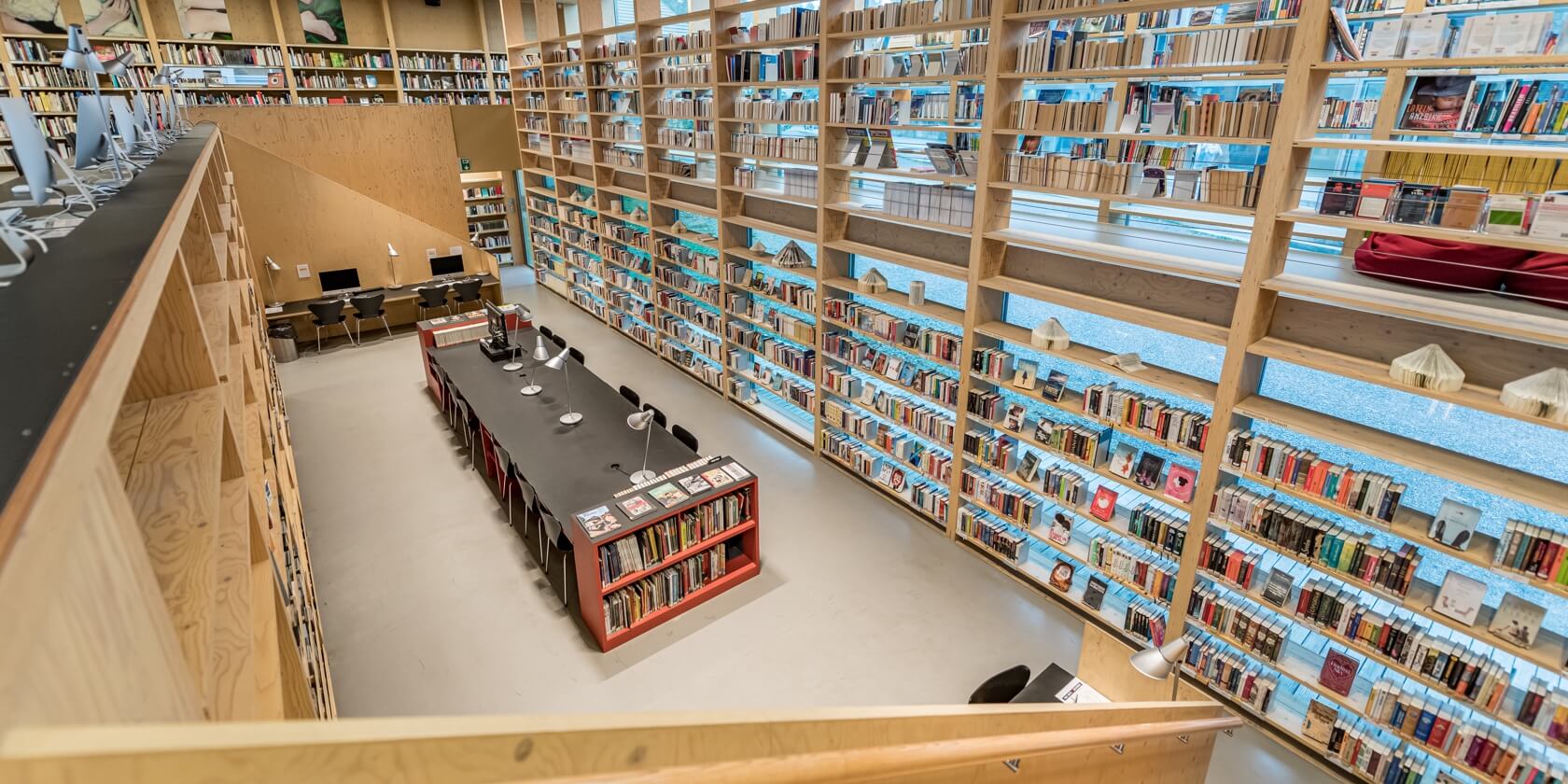 Mediothek Blick von oben