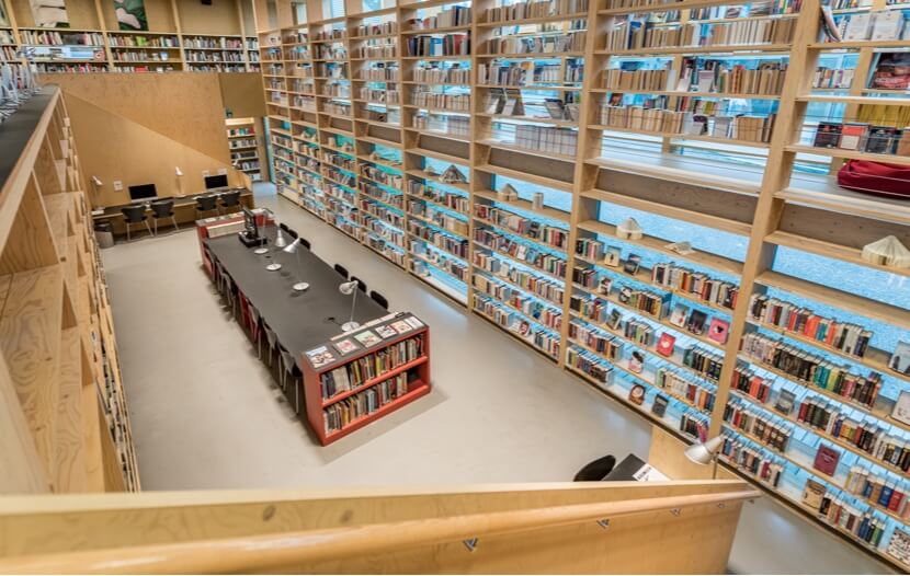 Mediothek Blick von oben